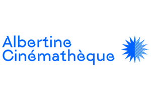 Blue text logo for Albertine Cinematheque