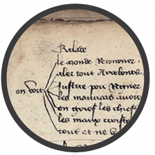 circle showing text